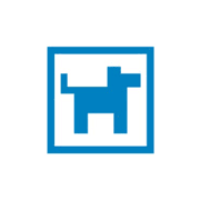 de blauwe hond
